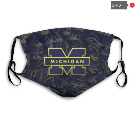 NCAA Michigan Wolverines #3 Dust mask with filter->ncaa dust mask->Sports Accessory